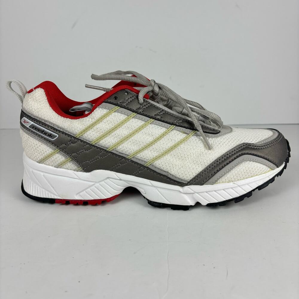 Vintage 1999 Reebok Catalon Gray Red White Running Shoes Womens 9 Deadstock NOS